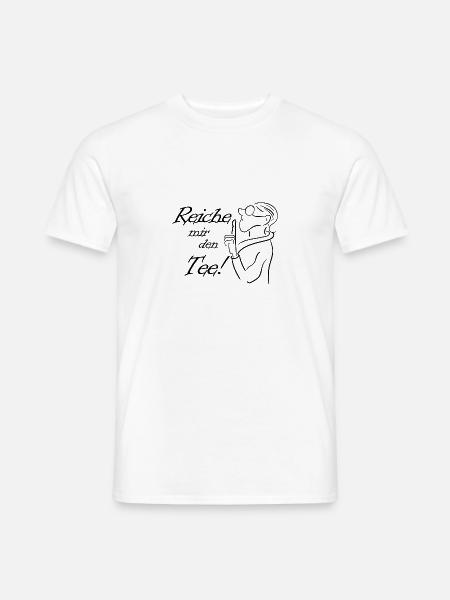 Reiche mir den Tee! Sketch - Männer T-Shirt - Weiß