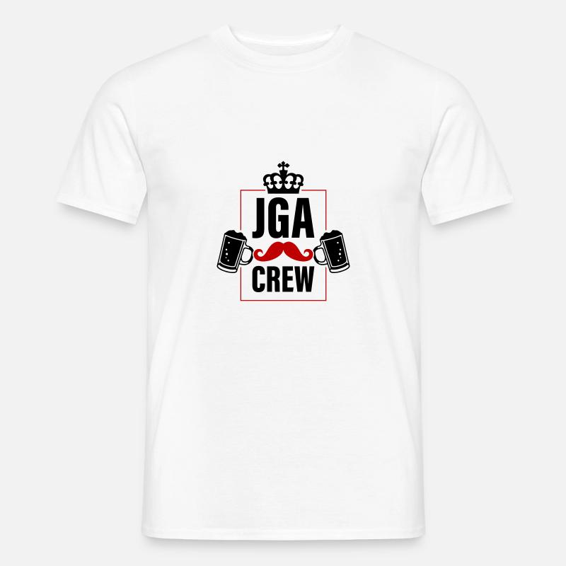 Junggesellenabschied Jga Crew Spruch - Männer T-Shirt - Weiß