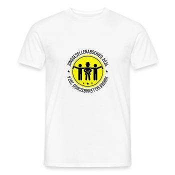 Enterrement de vie de garçon 2024 - T-shirt homme - blanc - Devant - AI Model Male 178 dark (178cm)