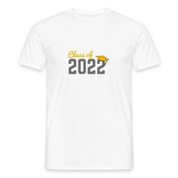 Graduation Class of 2022 Studies Abitur - Men's T-Shirt - white - Front - AI Model Male 178 dark (178cm)