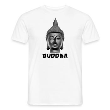 Buddha Buddhism Buddhist Spiritual - Men's T-Shirt - white - Front - AI Model Male 178 dark (178cm)