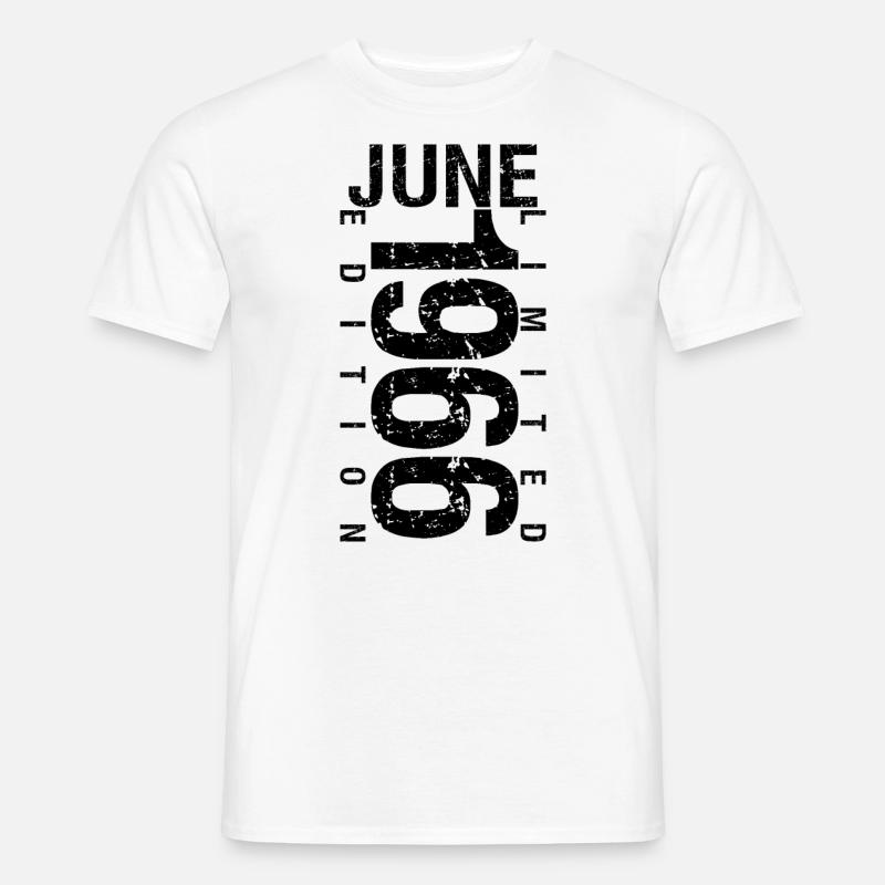 Geburtstag Juni 1966 Juni geboren im Juni 1966 - Männer T-Shirt - Weiß