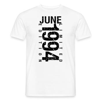 Geburtstag Juni 1994 Juni geboren im Juni 1994 - Männer T-Shirt - Weiß - Vorne - AI Model Male 178 dark (178cm)