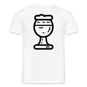 Bière - T-shirt homme - blanc - Devant - AI Model Male 178 dark (178cm)