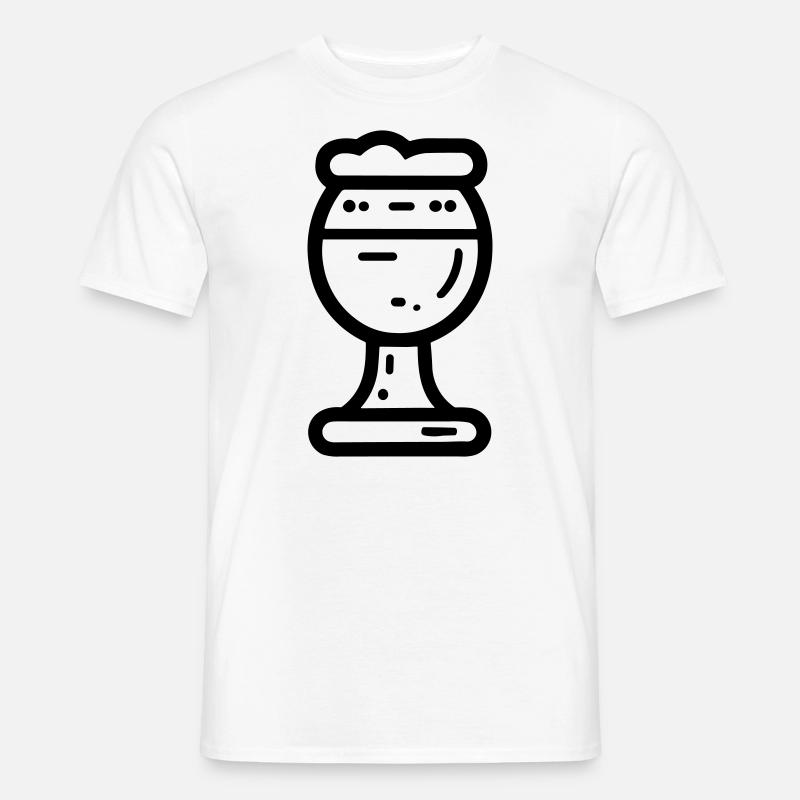 Bier - Männer T-Shirt - Weiß