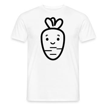 Karotte - Männer T-Shirt - Weiß - Vorne - AI Model Male 178 dark (178cm)
