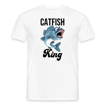Roi du poisson-chat - T-shirt homme - blanc - Devant - AI Model Male 178 dark (178cm)