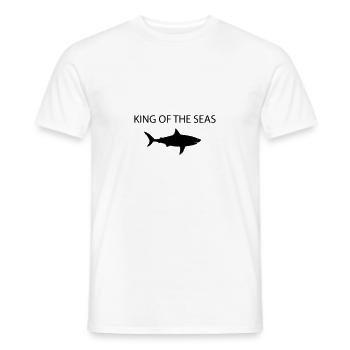 King Of The Sea - Men's T-Shirt - white - Front - AI Model Male 178 dark (178cm)