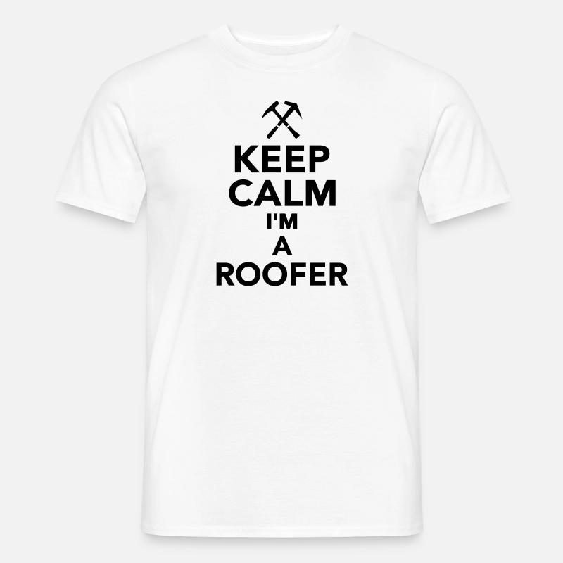 Dachdecker - Männer T-Shirt - Weiß