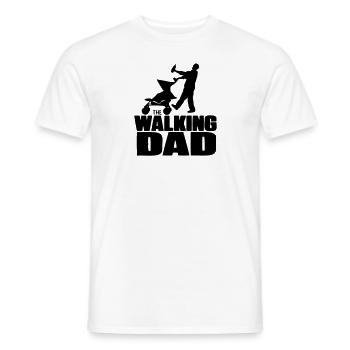 zombie dad humor funny fun daddy - Men's T-Shirt - white - Front - AI Model Male 178 dark (178cm)
