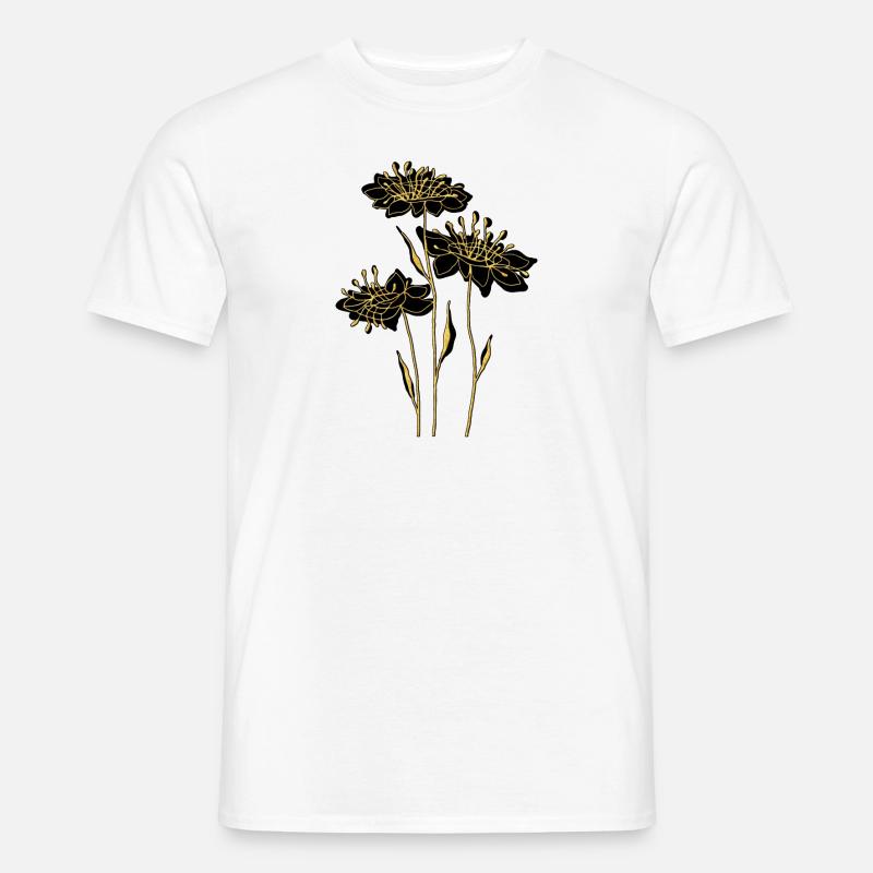 Blumen - Männer T-Shirt - Weiß