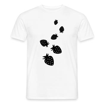 Frucht Erdbeere - Männer T-Shirt - Weiß - Vorne - AI Model Male 178 dark (178cm)