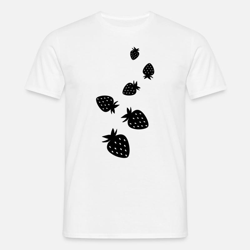 Frucht Erdbeere - Männer T-Shirt - Weiß