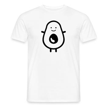 avocado - Men's T-Shirt - white - Front - AI Model Male 178 dark (178cm)
