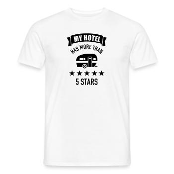 Wohnwagen - Männer T-Shirt - Weiß - Vorne - AI Model Male 178 dark (178cm)