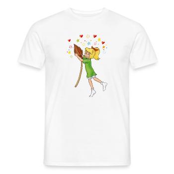 Bibi mit Kartoffelbrei Herzen Sternchen - Männer T-Shirt - Weiß - Vorne - AI Model Male 178 dark (178cm)