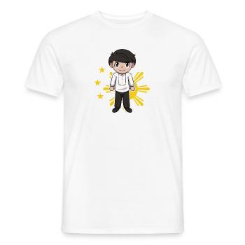 Philippinen Filipino Flagge Stolz I Geschenk - Männer T-Shirt - Weiß - Vorne - AI Model Male 178 dark (178cm)
