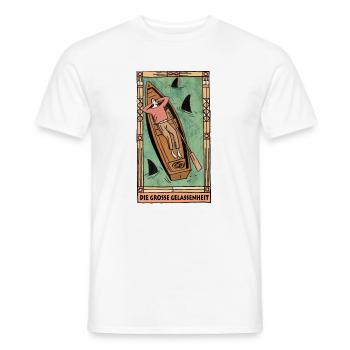 Die Große Gelassenheit Tarotboot - Männer T-Shirt - Weiß - Vorne - AI Model Male 178 dark (178cm)