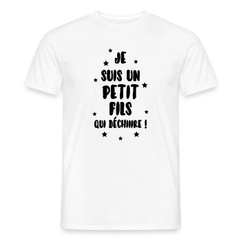 Sohn / Tochter / Familie / Mädchen - Männer T-Shirt - Weiß - Vorne - AI Model Male 178 dark (178cm)