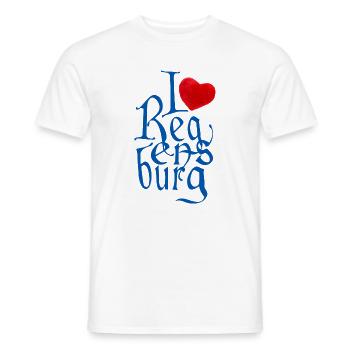 I love Regensburg ! - Men's T-Shirt - white - Front - AI Model Male 178 dark (178cm)