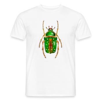 Stephanorrhina guttata-wunderschönes Insekt - Männer T-Shirt - Weiß - Vorne - AI Model Male 178 dark (178cm)