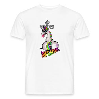 Unicorn 50 shadesawe - Männer T-Shirt - Weiß - Vorne - AI Model Male 178 dark (178cm)