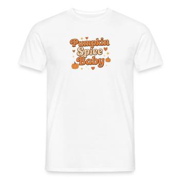 Pumpkin Spice Baby / Fall Design - Men's T-Shirt - white - Front - AI Model Male 178 dark (178cm)
