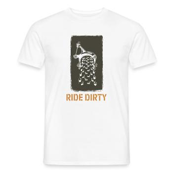Ride Dirty - Mode Aventure - T-shirt homme - blanc - Devant - AI Model Male 178 dark (178cm)