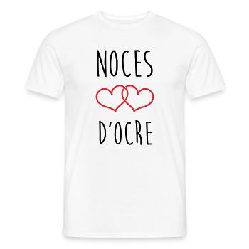 Ochre Wedding 71 Jahre Ehe - Männer T-Shirt - Weiß - Vorne - AI Model Male 178 dark (178cm)