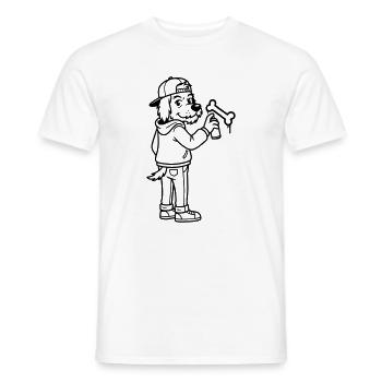 Graffiti d’art urbain - T-shirt homme - blanc - Devant - AI Model Male 178 dark (178cm)
