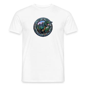 Ptérosaures dans l’anneau portail - T-shirt homme - blanc - Devant - AI Model Male 178 dark (178cm)