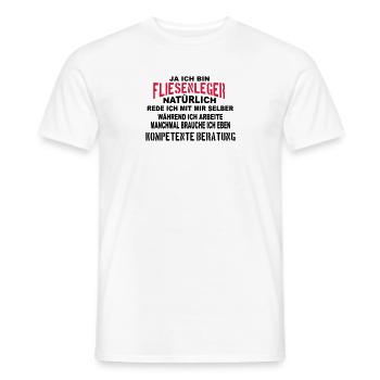 Fliesenleger Beratung - Männer T-Shirt - Weiß - Vorne - AI Model Male 178 dark (178cm)