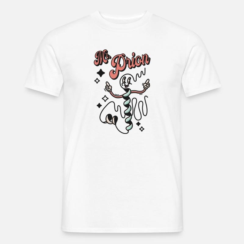 Mr. Prion [Maskottchen] - Männer T-Shirt - Weiß