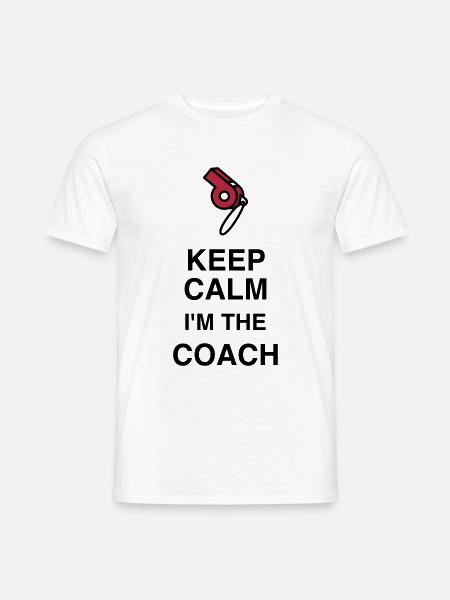 Coach / Coaching / Trainer / Sport - Männer T-Shirt - Weiß