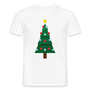 Christmas Tree - Men's T-Shirt - white - Front - AI Model Male 178 dark (178cm)
