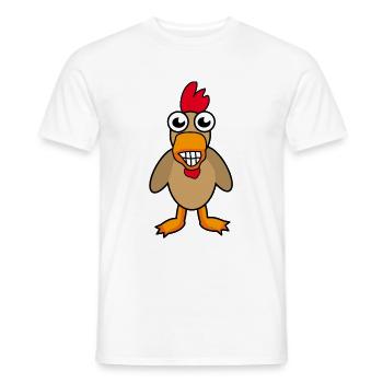 Hahn - Männer T-Shirt - Weiß - Vorne - AI Model Male 178 dark (178cm)