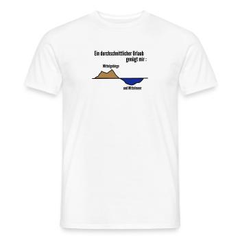 Durchschnittlicher Urlaub - Männer T-Shirt - Weiß - Vorne - AI Model Male 178 dark (178cm)
