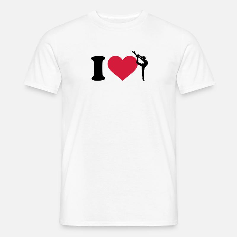Gymnastik - Männer T-Shirt - Weiß
