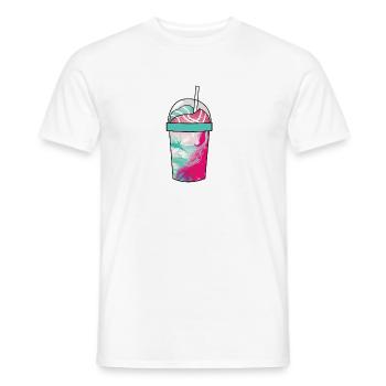 Milkshake Space - T-shirt homme - blanc - Devant - AI Model Male 178 dark (178cm)