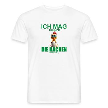 Ich mag Hühner - Männer T-Shirt - Weiß - Vorne - AI Model Male 178 dark (178cm)