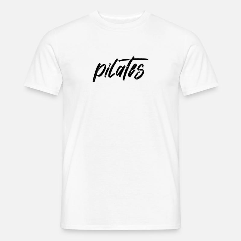pilates 3 - Männer T-Shirt - Weiß