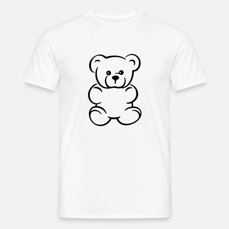 Teddy - Geschenk Geschenkidee - Männer T-Shirt - Weiß