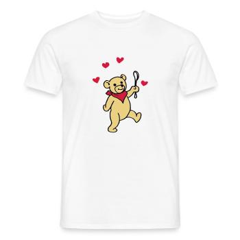 Bébé nounours - T-shirt homme - blanc - Devant - AI Model Male 178 dark (178cm)