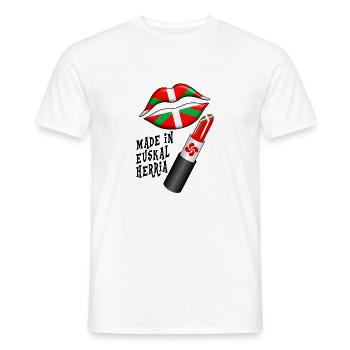 Baskische Land-Design 71 - Männer T-Shirt - Weiß - Vorne - AI Model Male 178 dark (178cm)