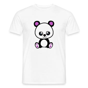 Cute teddy bear - Men's T-Shirt - white - Front - AI Model Male 178 dark (178cm)