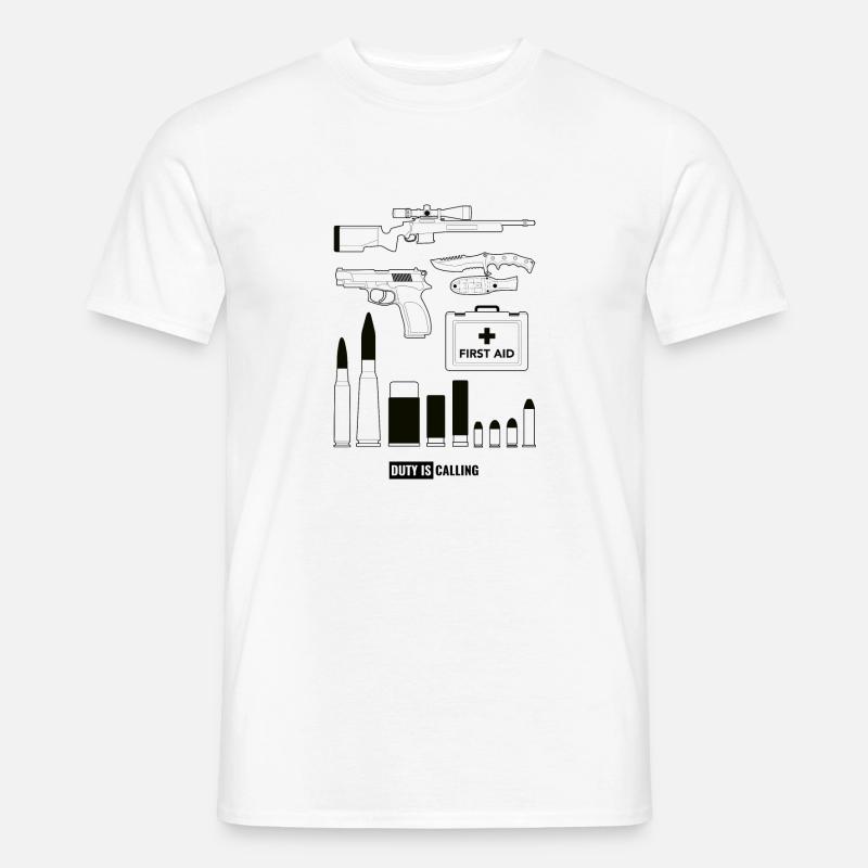 Duty is Calling - Männer T-Shirt - Weiß