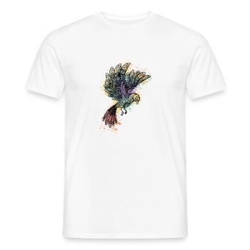aquarellbird - Männer T-Shirt - Weiß - Vorne - AI Model Male 178 dark (178cm)