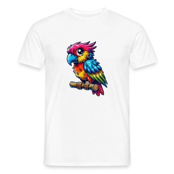 perroquet - T-shirt homme - blanc - Devant - AI Model Male 178 dark (178cm)