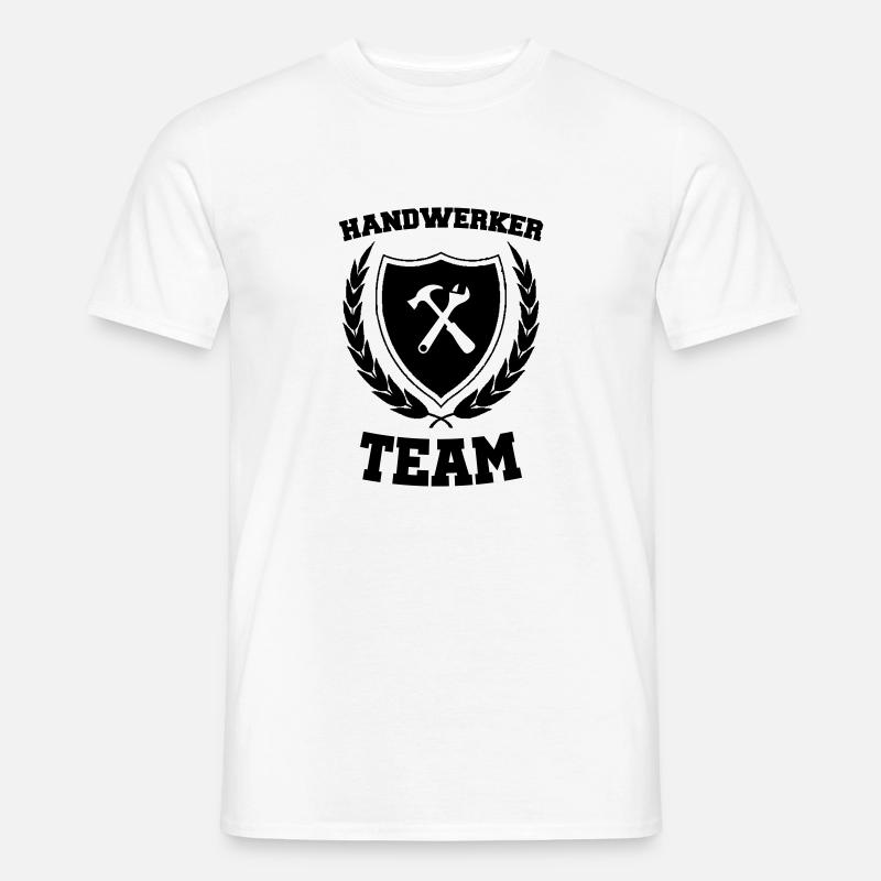 Handwerker Team - Männer T-Shirt - Weiß