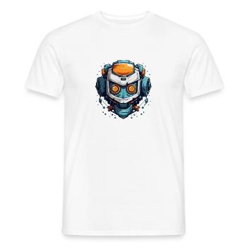 Robot - Men's T-Shirt - white - Front - AI Model Male 178 dark (178cm)